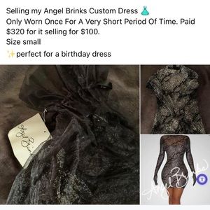Angel brinks custom dress